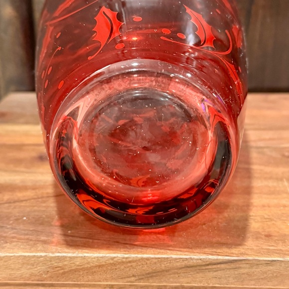 Lenox Holiday Crimson 11” Glass Vase with Box - Picture 9 of 13